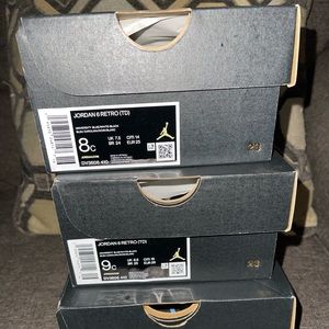Toddler size shoes brand new jordan Unc 6s
